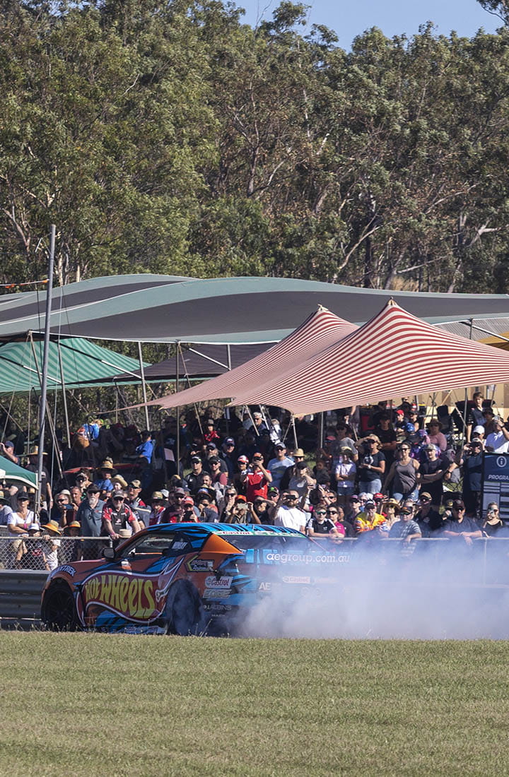 A car racing in Darwin, Australia