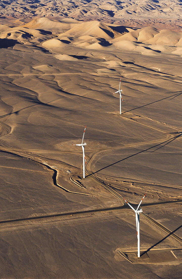 Comisionamiento de turbinas eólicas en remota locación de Chile