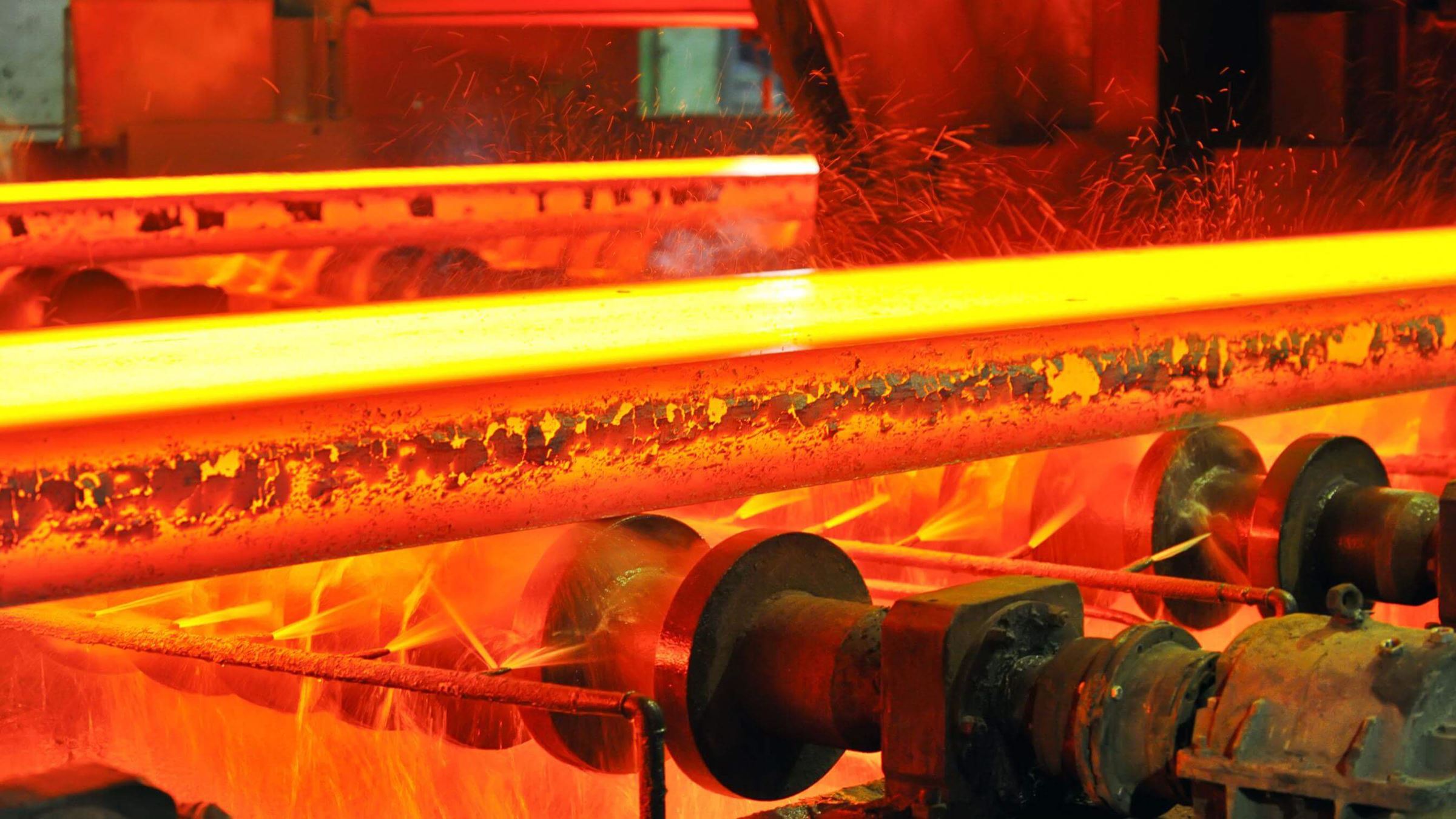 red hot melting steel