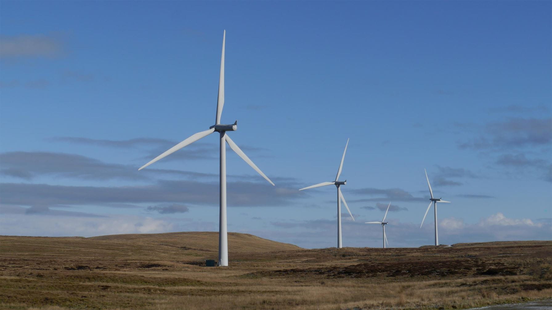 Hybrid power for remote wind farm