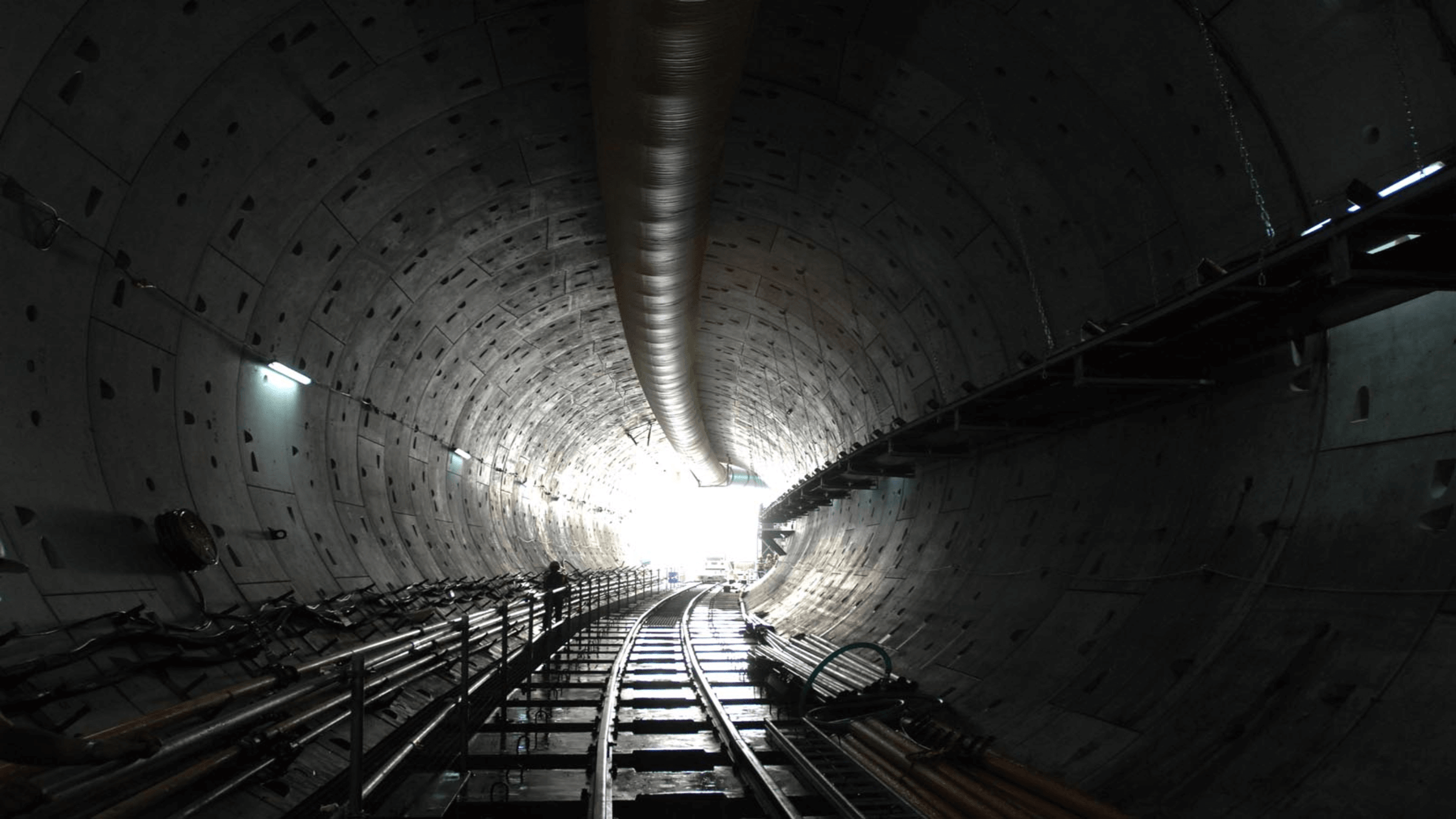 Metro tunnel under construction