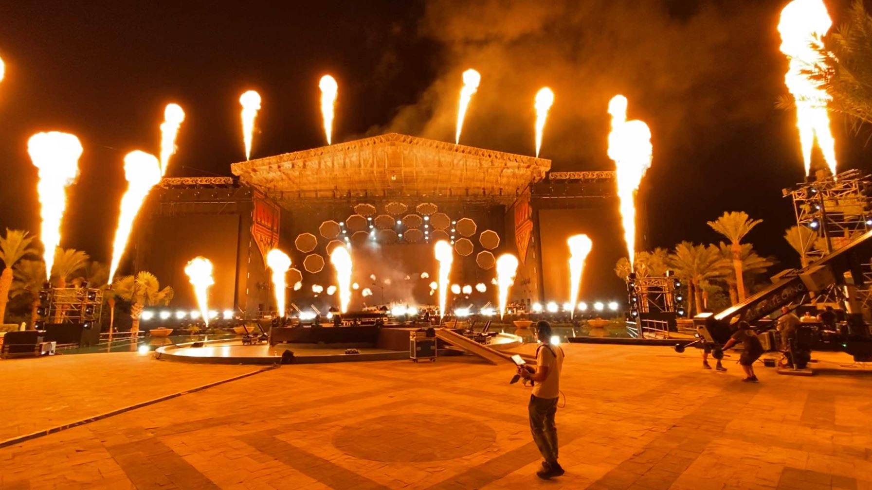 Power in tough conditions for record breaking concert